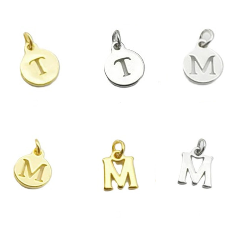 Brass Hollow letter M \ T Pendant Tag Brass Hollow letter M \ T Pendant Tag