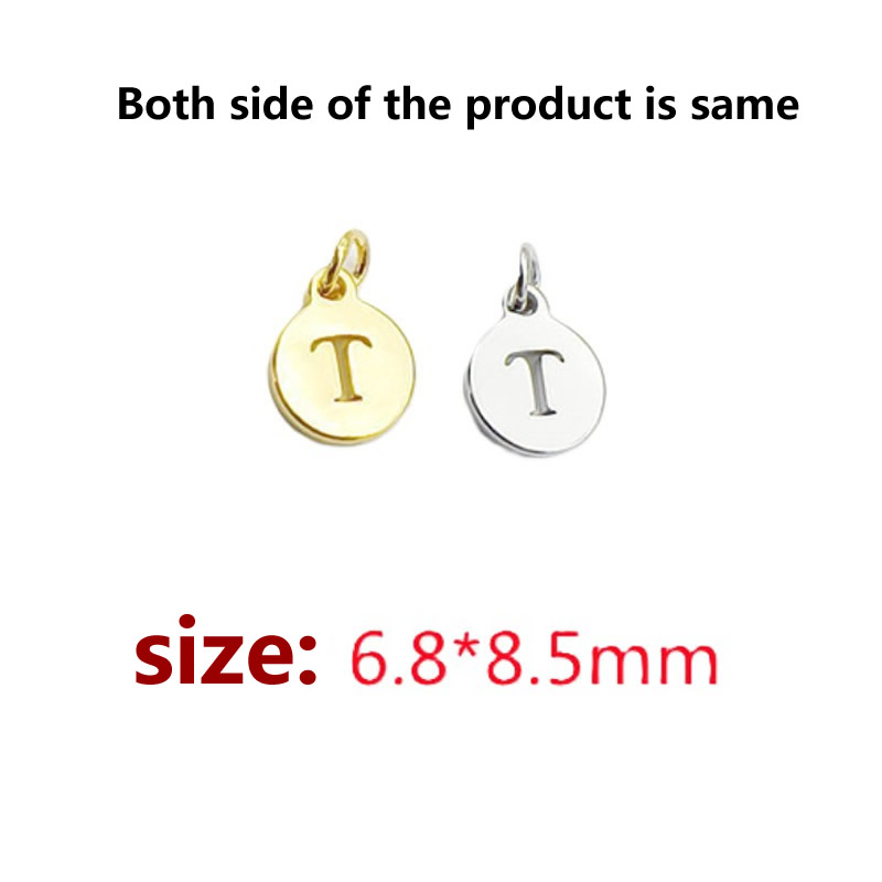 Brass Hollow letter M \ T Pendant Tag Brass Hollow letter M \ T Pendant Tag