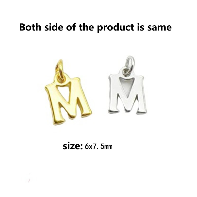 Brass Hollow letter M \ T Pendant Tag Brass Hollow letter M \ T Pendant Tag