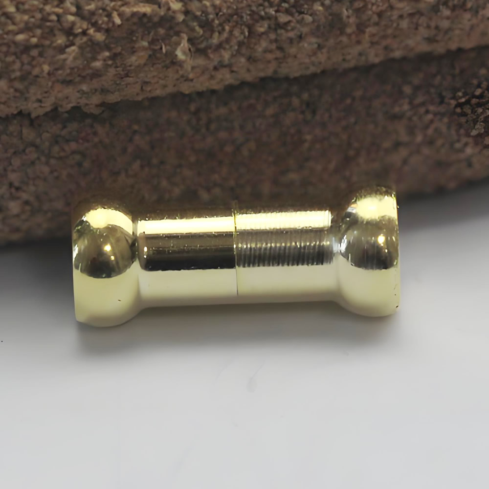 Sterling Silver Cylinder Screw Clasp Lab Tested Prevent Chain Disconnection Sterling Silver Cylinder Screw Clasp Lab Tested Prevent Chain Disconnection