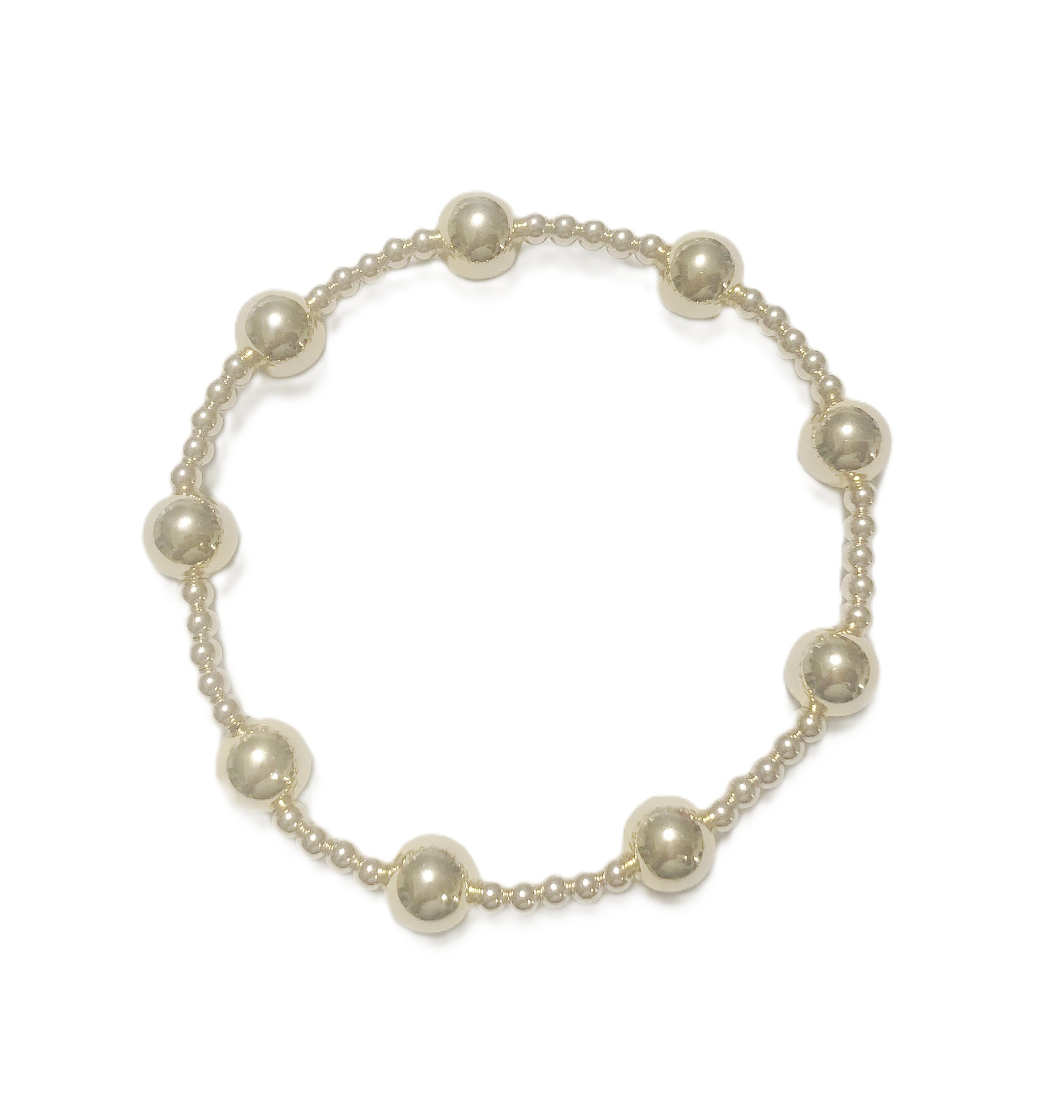 3mm Gold filled beads and 8mm Gold filled beads bracelet 3mm Gold filled beads and 8mm Gold filled beads bracelet
