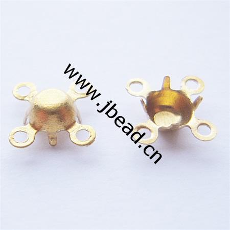Brass Bead Tips Knot Cover Bottom Clamp,