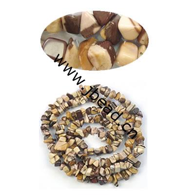Gemstone beads, zebra stone, chips, 4-7mm, sold per 32-inch strand 