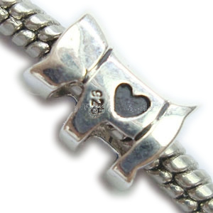 Enamel charm European beads style, 925 sterling silver, non twist the screw in the hole, 11x6x8mm,The hole approx 5mm ，