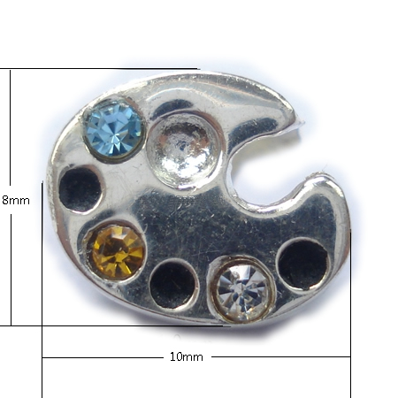European beads style with rhinestone, 925 Sterling silver, non twist the screw in the hole, 10x8x6mm, the hole approx 4.5mm