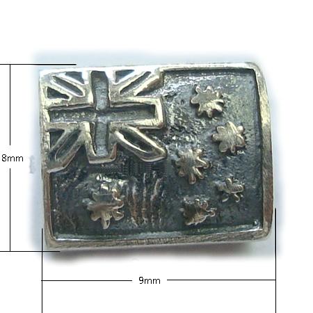 European beads style, 925 sterling silver, non twist the screw in the hole, 7x8x9mm,the hole approx 4.5mm, 