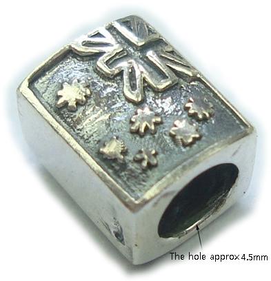 European beads style, 925 sterling silver, non twist the screw in the hole, 7x8x9mm,the hole approx 4.5mm, 