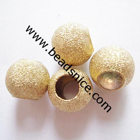 Brass Stardust Beads,Round,nickel  free, lead free,20mm,Hole:Approx 2.5mm