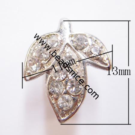 Jewelry clasp, brass, nickel free, lead free, 13x11mm, 