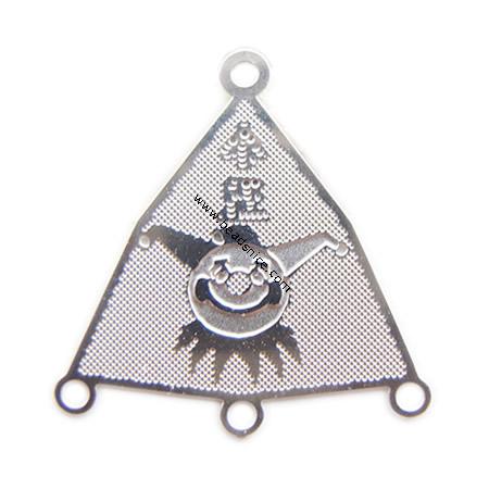 Stainless Steel Computer Beading Patch, jewelry links, 21.5x21x0.2mm, Hole:Approx 1.5MM, 