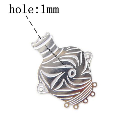 Stainless Steel Computer Beading Patch, jewelry links, 26x20.5x0.2mm, Hole:Approx 1MM, 