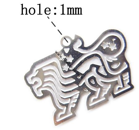 Stainless Steel Computer Beading Patch, drop, 14x20x0.2mm, Hole:Approx 1MM, 