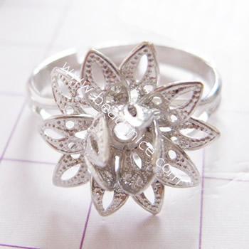 promise ring,finger ring,siz:8,flower