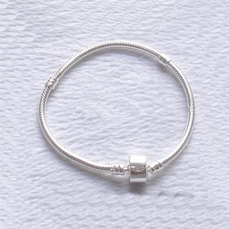 European Style 925 Sterling silver bracelet, 3mm, 6.5-inch,