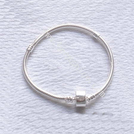 European Style 925 Sterling silver bracelet, 3mm, 7-inch,