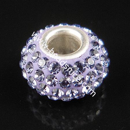 European beads style with Czechish ,925 Sterling Silver,no  ,7.5mmx12.5mm,hole:approx 4.5mm,