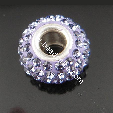 European beads style with Czechish ,925 Sterling Silver,no  ,7.5mmx12.5mm,hole:approx 4.5mm,