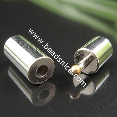 Jewelry Clasp,brass,nickel free, lead free,21.5x5mm,hole:approx 4mm ,