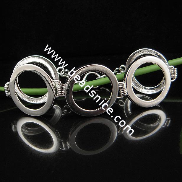 Handmade Jewelry Brass Bracelet, Nickel Free, Lead Safe,27.5MM,Inside diameter：20mm,8.7 Inch,