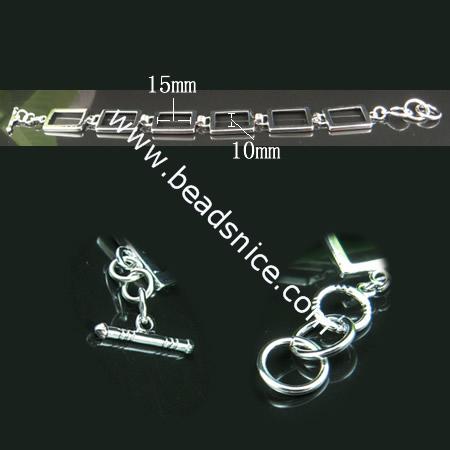 Handmade Jewelry Brass Bracelet, Nickel Free, Lead Safe,Inside diameter：15x10MM,8.24 Inch,