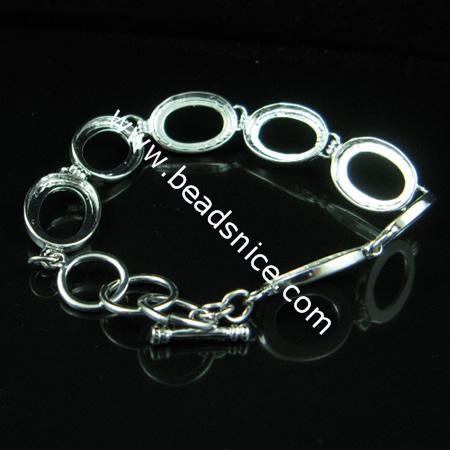 Handmade Jewelry Brass Bracelet, Nickel Free, Lead Safe,Inside diameter：13.5x8.5MM,8.93 Inch,