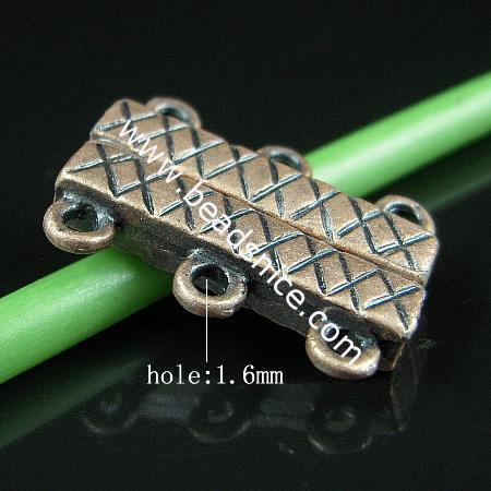 Jewelry clasp，brass，with Rhinestone ，magnetic，Lead Safe，Nickel Free，14.9x21.1mm，hole：approx 1.6mm，