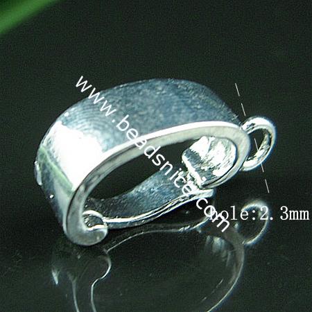 Jewelry Brass Clasp,Nickel Free,Lead Free,18x10mm,hole: about 2.3mm,