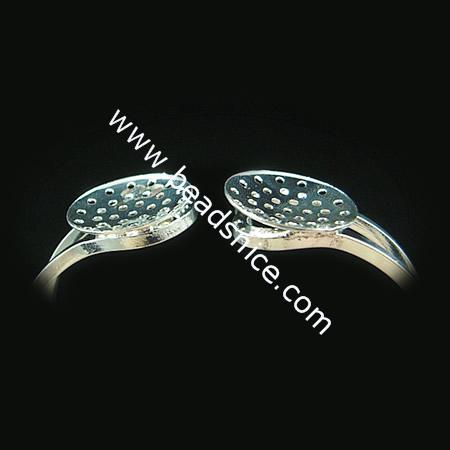 Jewelry brass bracelet,base diameter 19mm,inside diameter:62x45mm,lead free,nicekl free,