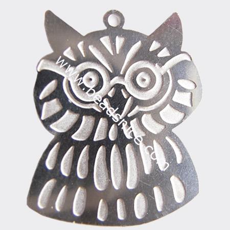 Stainless Steel Computer Beading Patch, jewelry drop,Animal,20x15mm,nickel free,Hole:about 1MM, 