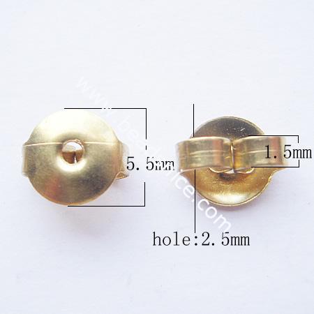 Earring Earnuts,more plated colors for choice