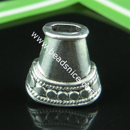Zinc alloy bead caps/Tips,16.5x16.5mm,hole:about 3mm, lead-free,nicekl free,