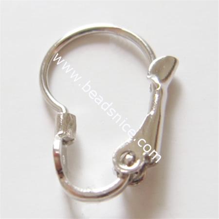 Jewelry hook earwire,brass,16x11mm,nickel free,lead safe,