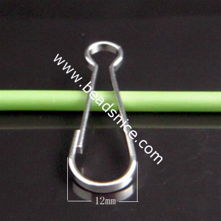 Iron key clasp,38x12mm,nickel free ,lead safe,