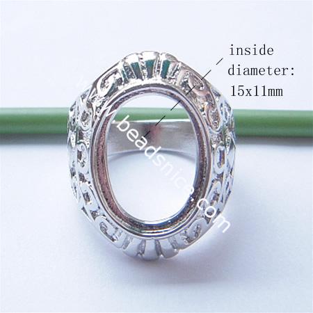 Ring,Brass ,15x11mm. inside diameter:20X18.5mm,