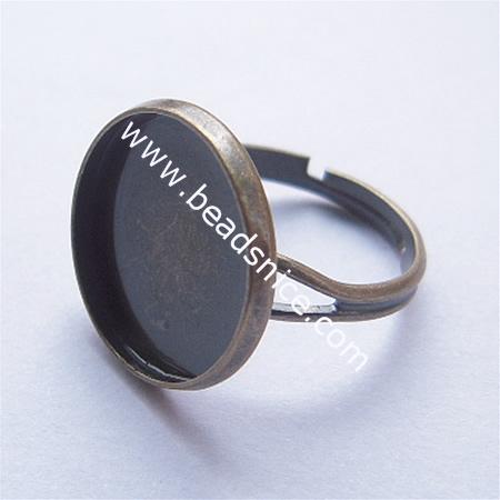 Ring base,size:6 ,lead-safe,nickel-free