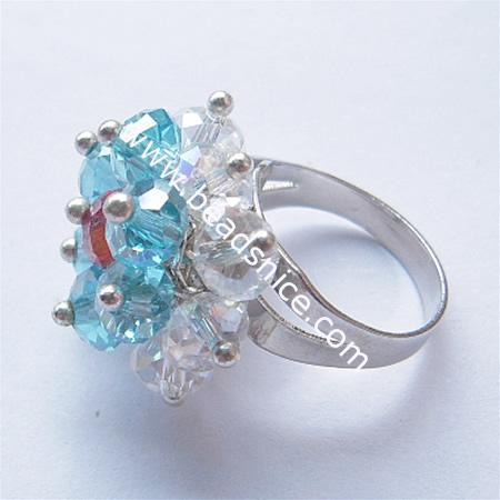 Unique rings,brass,size:8,flower