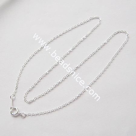Fashion necklace chain with extender clasp 8mm DIY chains wholesale necklace jewelry findings brass nickel-free lead-safe