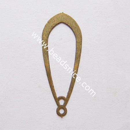Brass net flake beading,34x20mm,hole:about 1.5mm,nickel free,lead safe,