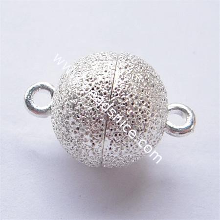 Zinc alloy magnetic clasp,sand surface ,21.5x14mm,hole:about 2mm,nickel free,lead safe,