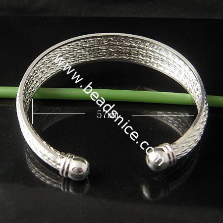 Jewelry brass bracelet,inside diameter:57mm,11 Line,nickel free,lead safe,