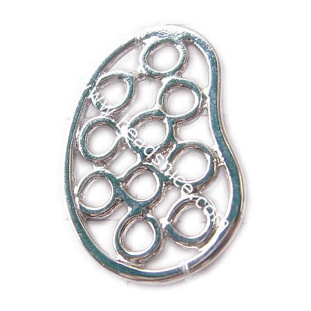 Chain link oval chain connector open metal connectors wholesale jewelry accessory brass nickel-free lead-free