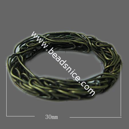 Iron Thread Component,30x20mm,Nickel Free,Lead Safe,