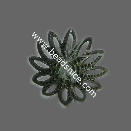 Zinc alloy bead caps,Flower,18mm,lead-free,nicekl free,