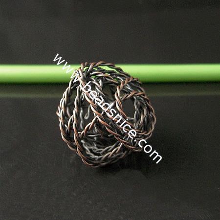 Iron Thread Component,18x18mm,Nickel Free,Lead Safe,