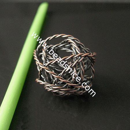 Iron Thread Component,18x18mm,Nickel Free,Lead Safe,