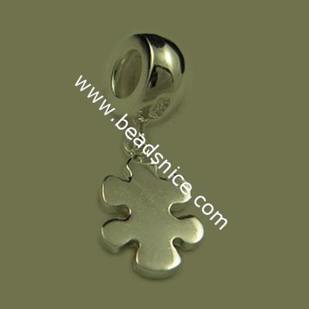925 Sterling silver enamel charm european style pendant,23.5x8.5mm,hole:approx 4mm,no ,