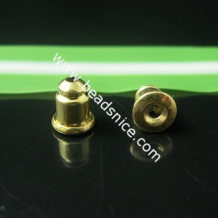 Ear nut supplies,brass,more plated colors for choice