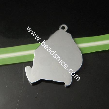 Alloy Pendant,39x29mm,Hole:about 2.5mm,Lead Safe,Nickel Free,