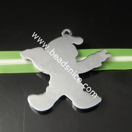 Alloy Pendant,36x37mm,Hole:about 2mm,Lead Safe,Nickel Free,