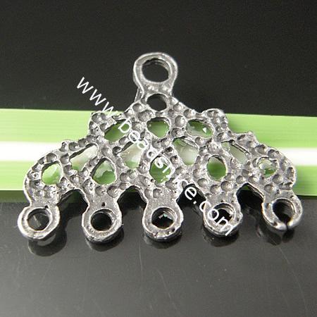 Zinc Alloy Connector/Links,24x29mm,Hole:about 3mm & 2mm,Lead Safe,Nickel Free,